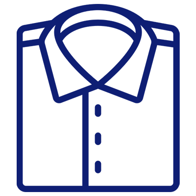 dress shirt cleaning icon