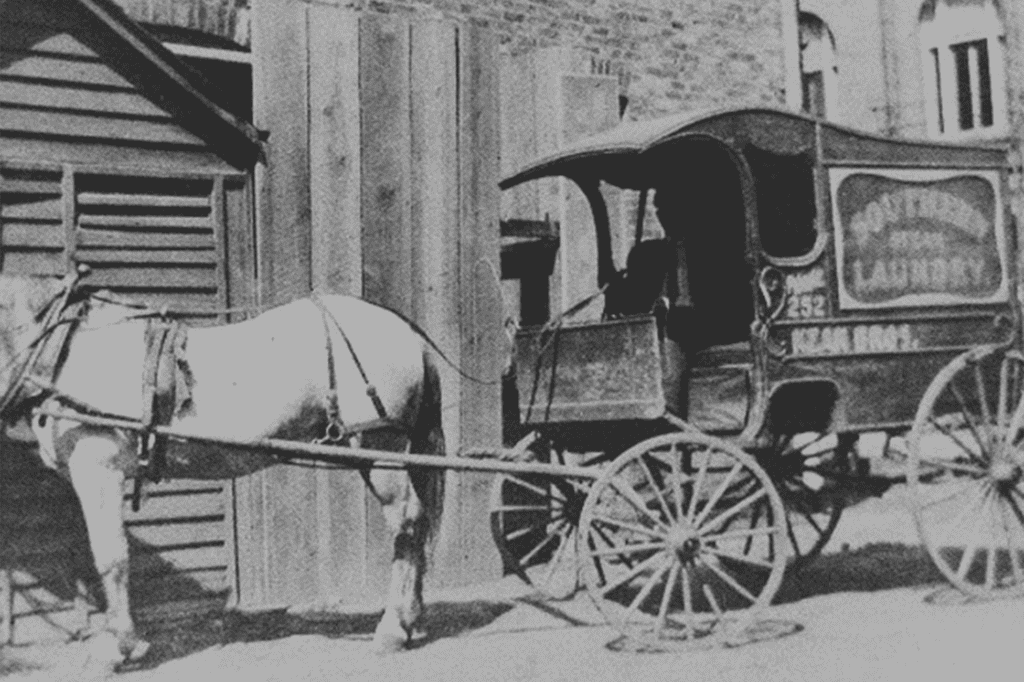 historic keans dry cleaning carriage