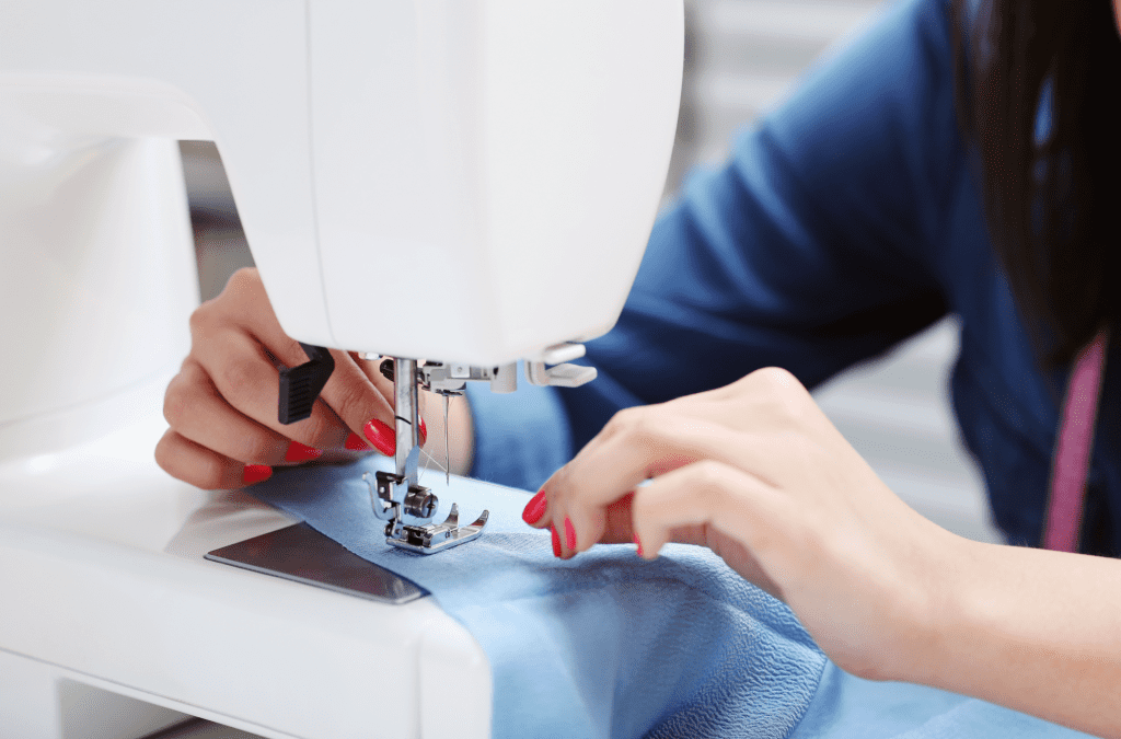 baton rouge seamstress working on a sewing machine