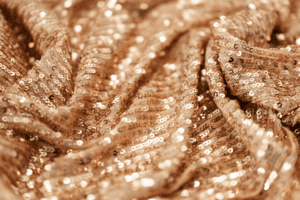 mardi gras gold sequin gown close up