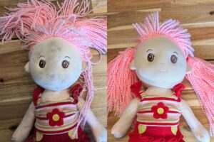 doll restoration before and after