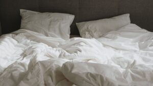 dirty bedding